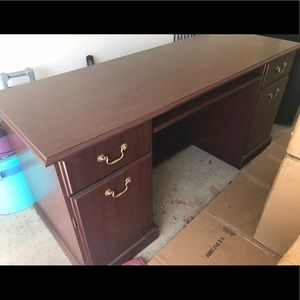 Cherry finish desk